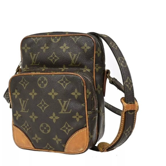 LOUIS VUITTON Amazon Crossbody Shoulder Bag Monogram Leather Brown France M45236 - Picture 1 of 16